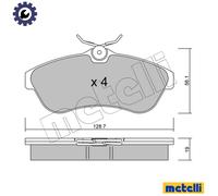 BRAKE PAD SET DISC BRAKE 22-0329-0 FOR CITROEN C3/Pluriel C2 KFV /KFU8HX 1.4L