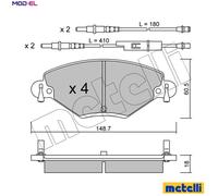 BRAKE PAD SET DISC BRAKE 22-0331-0 FOR CITROEN C5/Break/II 6FY /6FZ 1.7L 4cyl