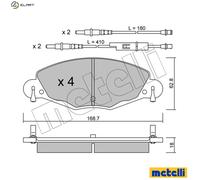 BRAKE PAD SET DISC BRAKE 22-0332-0 FOR CITROEN C5/II/Break 4HP /4HR /4HT 2.2L