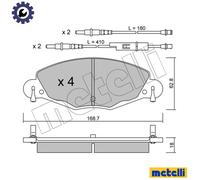 BRAKE PAD SET DISC BRAKE 22-0332-0 FOR CITROEN C5/II/Break 4HP /4HR /4HT 2.2L
