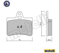 BRAKE PAD SET DISC BRAKE 22-0333-0 FOR CITROEN C5/II/Break 4HP /4HR /4HT 2.2L