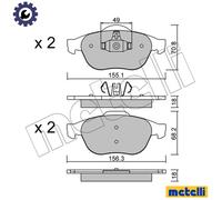 Brake pads 22-0336-2 METELLI for RENAULT SCÉNIC II GRAND SCÉNIC II