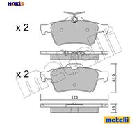 BRAKE PAD SET DISC BRAKE 22-0337-3 FOR FORD TRANSIT/CONNECT/V408/Box/Body/MPV