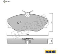 Brake pads 22-0338-0 METELLI for RENAULT ESPACE Mk III AVANTIME