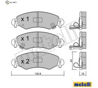 BRAKE PAD SET DISC BRAKE 22-0339-0 FOR SUZUKI WAGON/R+/Hatchback/SORIO/MPV 1.3L