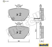 BRAKE PAD SET DISC BRAKE 22-0341-0 FOR SMART FORTWO/Cabrio/HATCH/PEQUENO 0.6L