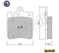 metelligroup 22-0344-0 - Made in Italy - Brake Pads
