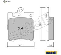 metelligroup 22-0344-0 - Made in Italy - Brake Pads