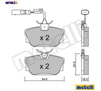 BRAKE PAD SET DISC BRAKE 22-0346-2 FOR VW CARAVELLE/TRANSPORTER/IV/Bus/EUROVAN