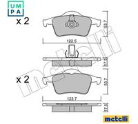 metelligroup 22-0348-0 Brake Pads, Made in Italy