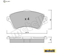 metelligroup 22-0349-0 - Made in Italy - Brake Pads