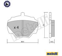 metelligroup 22-0353-0 - Brake Pads