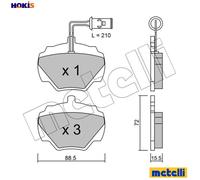 BRAKE PAD SET DISC BRAKE 22-0353-1 FOR LAND ROVER DISCOVERY RANGE 12/19L 4cyl