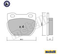 BRAKE PAD SET DISC BRAKE 22-0354-1 FOR LAND ROVER DEFENDER/Station/Wagon/SUV