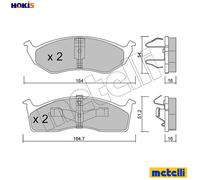 BRAKE PAD SET DISC BRAKE 22-0356-1 FOR DODGE CHRYSLER ECC/ECB 2.0L EJMEJD 1.6L