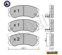 BRAKE PAD SET DISC BRAKE 22-0357-0 FOR VAUXHALL MONTEREY/Mk/II FRONTERA OPEL