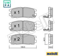 BRAKE PAD SET DISC BRAKE 22-0358-0 FOR VAUXHALL FRONTERA/Mk/II HAVAL 4cyl 2.0L