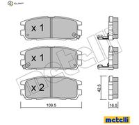 BRAKE PAD SET DISC BRAKE 22-0358-0 FOR VAUXHALL FRONTERA/Mk/II HAVAL 4cyl 2.0L