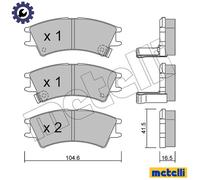 BRAKE PAD SET DISC BRAKE 22-0361-0 FOR HYUNDAI ATOZ/AMICA ATOS SANTRO/XING 1.0L