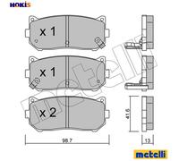 22-0372-0 METELLI Rear Brake Pad Set For KIA Carens Clarus Sephia