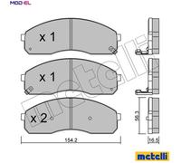 BRAKE PAD SET DISC BRAKE 22-0374-0 FOR KIA CARNIVAL/II/SEDONA PREGIO/Bus/GRAND