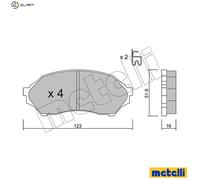 BRAKE PAD SET DISC BRAKE 22-0387-0 FOR MAZDA FAMILIA/VI 323/PROTEGE/Mk/ASTINA