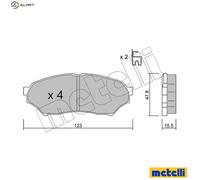 BRAKE PAD SET DISC BRAKE 22-0397-0 FOR MITSUBISHI PAJERO/PININ/IO/TR4 MONTERO