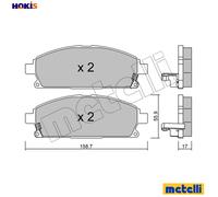 metelligroup 22-0406-1 - Made in Italy - Brake Pads
