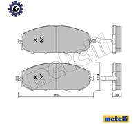 BRAKE PAD SET DISC BRAKE 22-0407-0 FOR NISSAN PATROL/GR/V/Wagon/IV/Station/Mk
