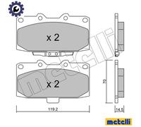 BRAKE PAD SET DISC BRAKE 22-0413-0 FOR SUBARU NISSAN EJ255/EJ257 2.5L 4cyl 2.0L