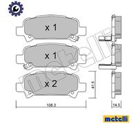 BRAKE PAD SET DISC BRAKE 22-0414-0 FOR SUBARU OUTBACK/LEGACY FORESTER LIBERTY