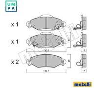 BRAKE PAD SET DISC BRAKE 22-0421-0 FOR TOYOTA 2SZ-FE 1.3L 2NZ-FE 1.3L 4cyl ECHO