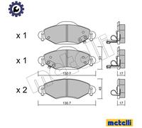 BRAKE PAD SET DISC BRAKE 22-0421-0 FOR TOYOTA 2SZ-FE 1.3L 2NZ-FE 1.3L 4cyl ECHO