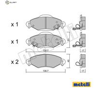 BRAKE PAD SET DISC BRAKE 22-0421-0 FOR TOYOTA 2SZ-FE 1.3L 2NZ-FE 1.3L 4cyl ECHO