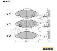 BRAKE PAD SET DISC BRAKE 22-0421-0 FOR TOYOTA 2SZ-FE 1.3L 2NZ-FE 1.3L 4cyl ECHO