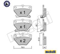 BRAKE PAD SET DISC BRAKE 22-0424-0 FOR TOYOTA YARIS/VERSO/FUN/CARGO/VITZ ECHO