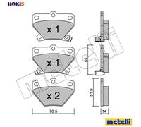BRAKE PAD SET DISC BRAKE 22-0424-0 FOR TOYOTA YARIS/VERSO/FUN/CARGO/VITZ ECHO