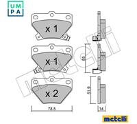 BRAKE PAD SET DISC BRAKE 22-0424-0 FOR TOYOTA YARIS/VERSO/FUN/CARGO/VITZ ECHO