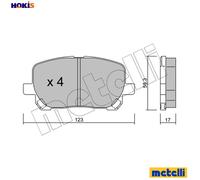 Brake pads 22-0427-0 METELLI for TOYOTA AVENSIS VERSO