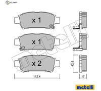 BRAKE PAD SET DISC BRAKE 22-0428-0 FOR TOYOTA ESTIMA/PREVIA VERSO/AVENSIS 2.4L