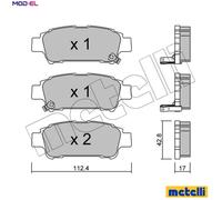 BRAKE PAD SET DISC BRAKE 22-0428-0 FOR TOYOTA ESTIMA/PREVIA VERSO/AVENSIS 2.4L
