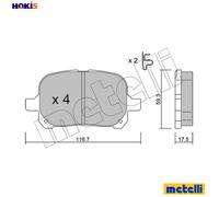 BRAKE PAD SET DISC BRAKE 22-0429-0 FOR LEXUS TOYOTA 1MZ-FE 3.0L 3VZ-FE 3.0L ES