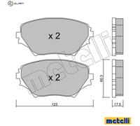 BRAKE PAD SET DISC BRAKE 22-0430-0 FOR TOYOTA RAV/II/Mk/SUV 1ZZ-FE 1.8L 4cyl