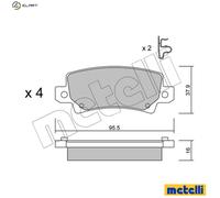 metelligroup 22-0447-0 Brake Pads, Made in Italy