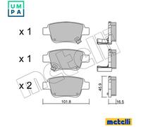 BRAKE PAD SET DISC BRAKE 22-0451-0 FOR TOYOTA 1ZZ-FE 1.8L 2AD-FHV/FTV 2.2L 4cyl