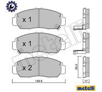 Brake pads 22-0462-0 METELLI for HONDA STREAM ACCORD VII ACCORD VII Tourer FR-V