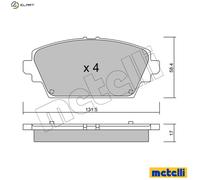 BRAKE PAD SET DISC BRAKE 22-0464-0 FOR NISSAN TINO/ALMERA PRIMERA/Traveller 2.2L