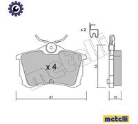 BRAKE PAD SET DISC BRAKE 22-0465-0 FOR HONDA ACCORD/VI/Mk/VII/VIII/Tourer/EURO