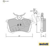BRAKE PAD SET DISC BRAKE 22-0465-0 FOR HONDA ACCORD/VI/Mk/VII/VIII/Tourer/EURO