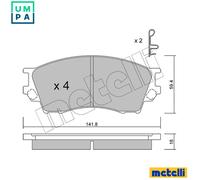 Brake pads 22-0473-0 METELLI for MAZDA FORD